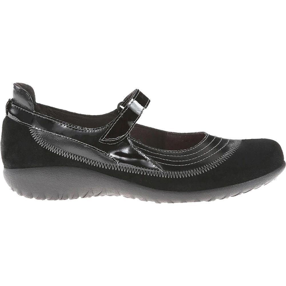 Naot Kirei Women's Black Mary Jane Shoes Patent Leather/Suede Sz 41/US 10-10.5